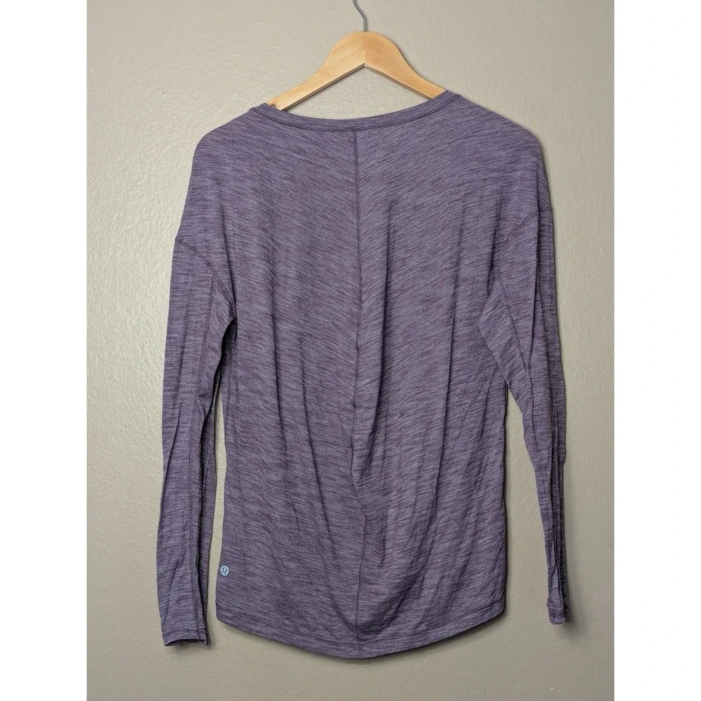 Lululemon Swiftly Tech Long-Sleeve Shirt‎ 2.0 Size 10 Lavender Length Workout